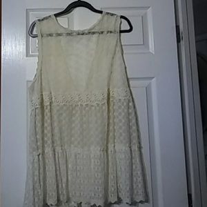 Plus Size Lace Vest